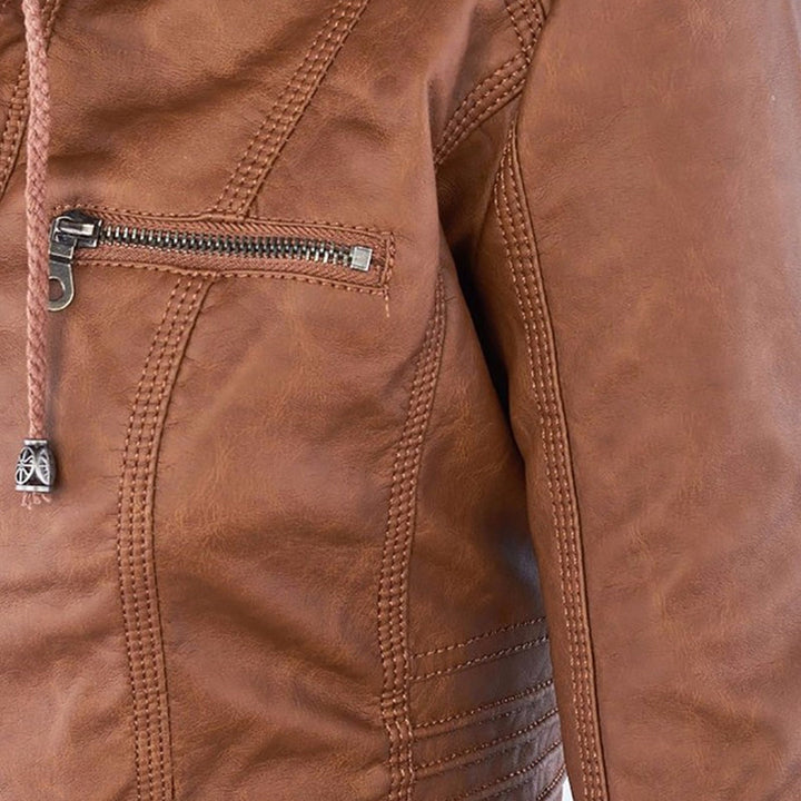 Ann | Waterproof Leather Jacket