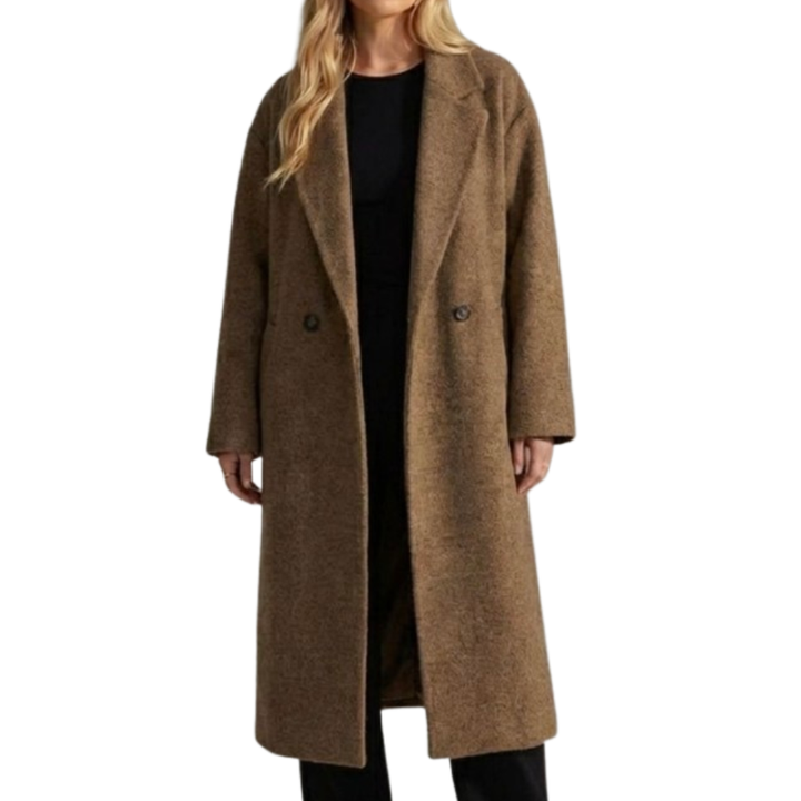 Isla | Oversized Wool-Blend Maxi Coat