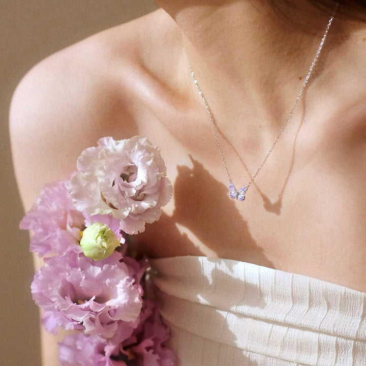 [Limited Edition] Luminous Dream Purple Butterfly Necklace