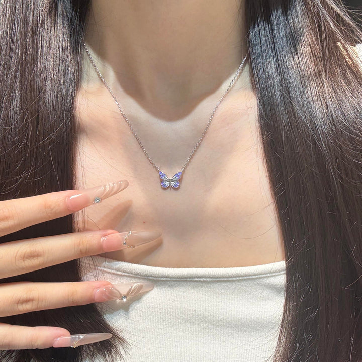 [Limited Edition] Luminous Dream Purple Butterfly Necklace