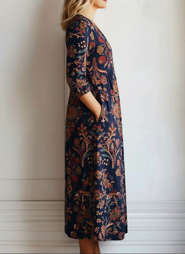 Tina | Floral Pocket Tunic Dress
