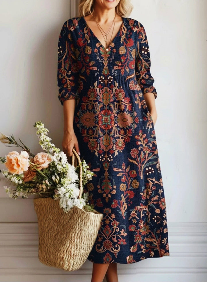 Tina | Floral Pocket Tunic Dress