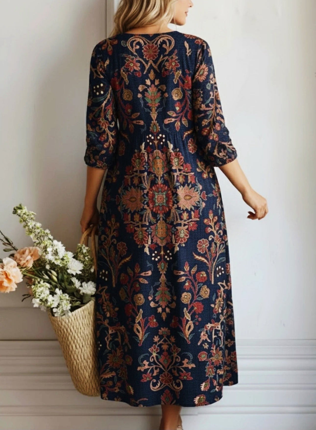 Tina | Floral Pocket Tunic Dress