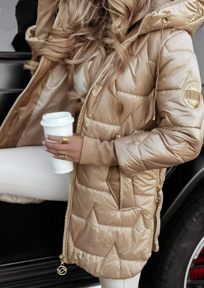 Virelle™ | Luxe Hooded Puffer Jacket