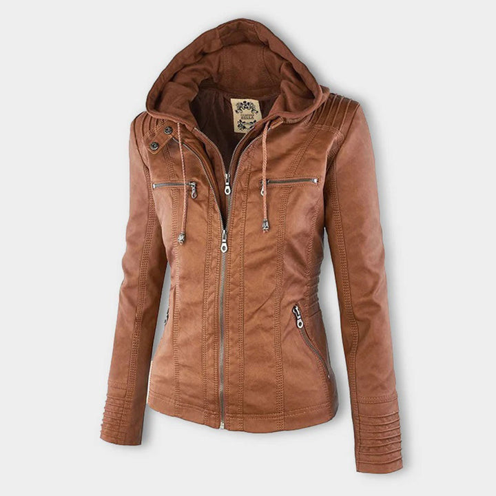 Ann | Waterproof Leather Jacket