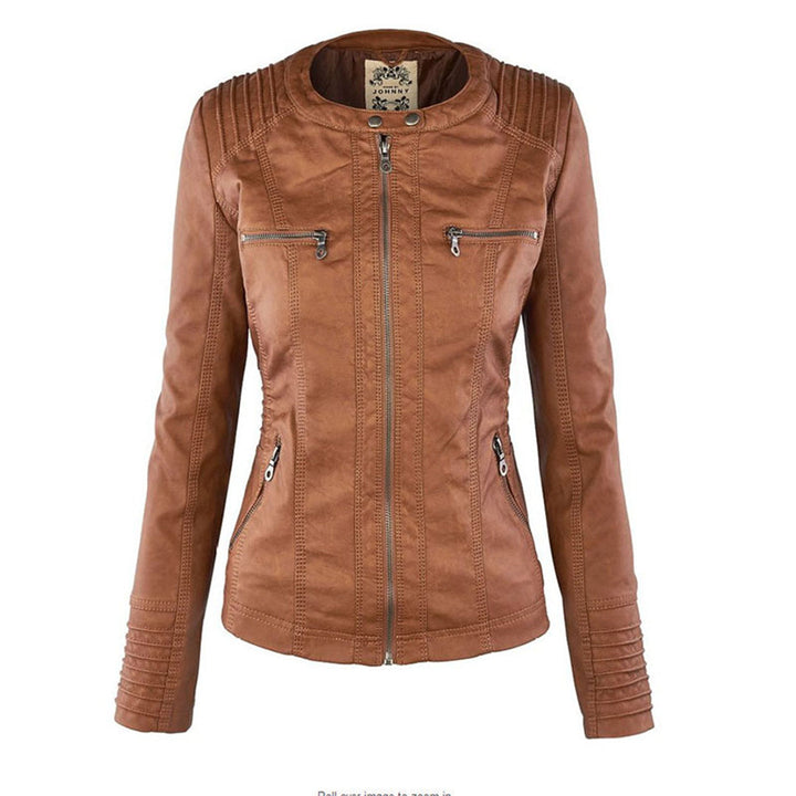 Ann | Waterproof Leather Jacket