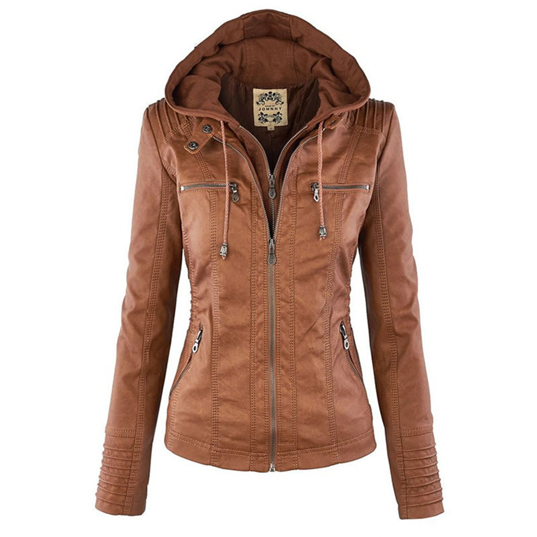 Ann | Waterproof Leather Jacket
