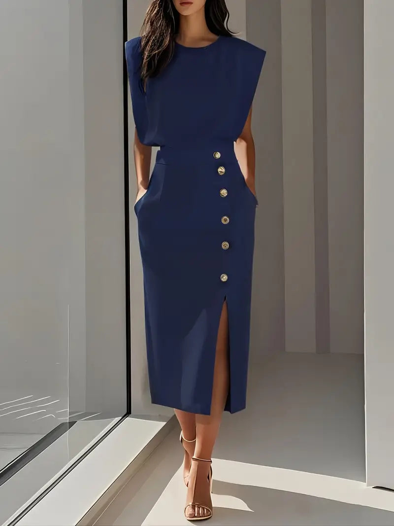 Dolly | Midi Dress with Side Slit