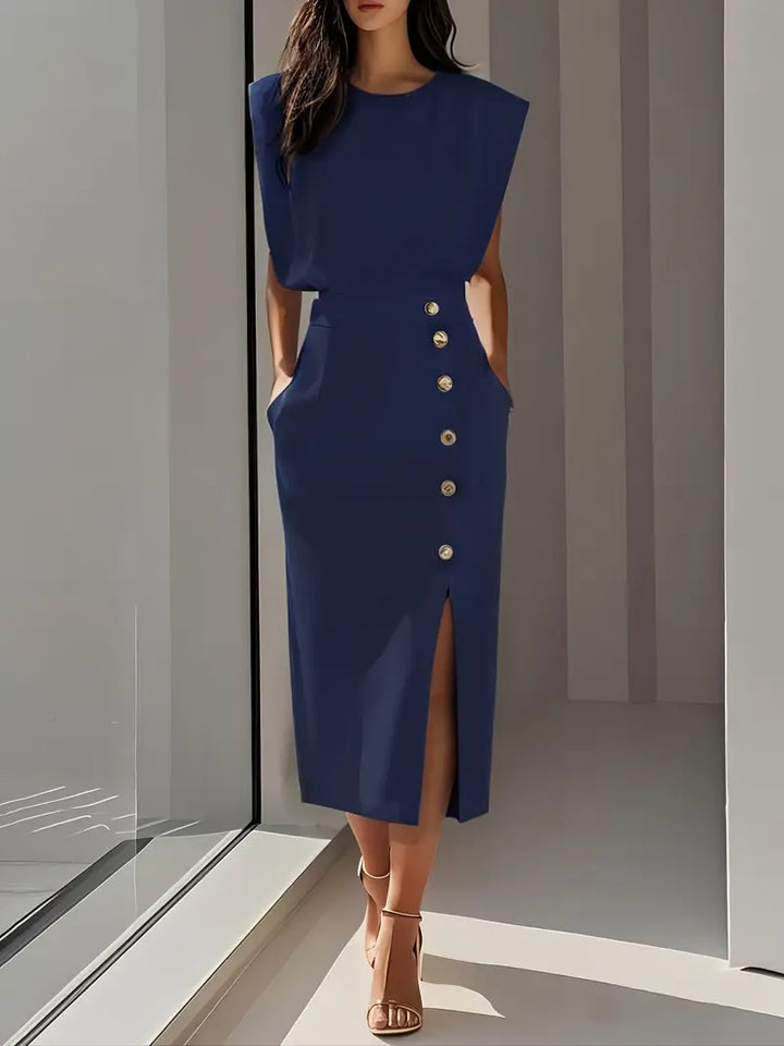 Dolly | Midi Dress with Side Slit