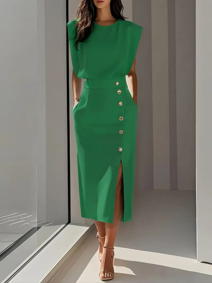 Dolly | Midi Dress with Side Slit