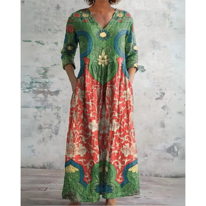 Lowen | Vintage Floral Maxi Dress