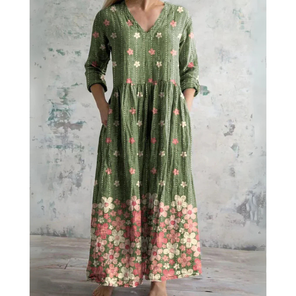 Lowen | Vintage Floral Maxi Dress