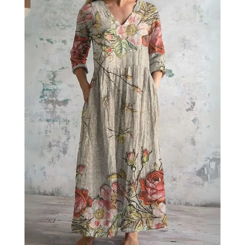 Lowen | Vintage Floral Maxi Dress