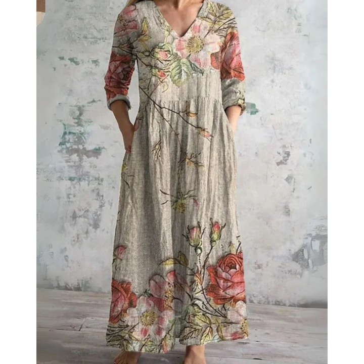 Lowen | Vintage Floral Maxi Dress