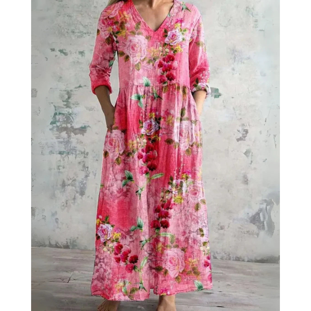 Lowen | Vintage Floral Maxi Dress