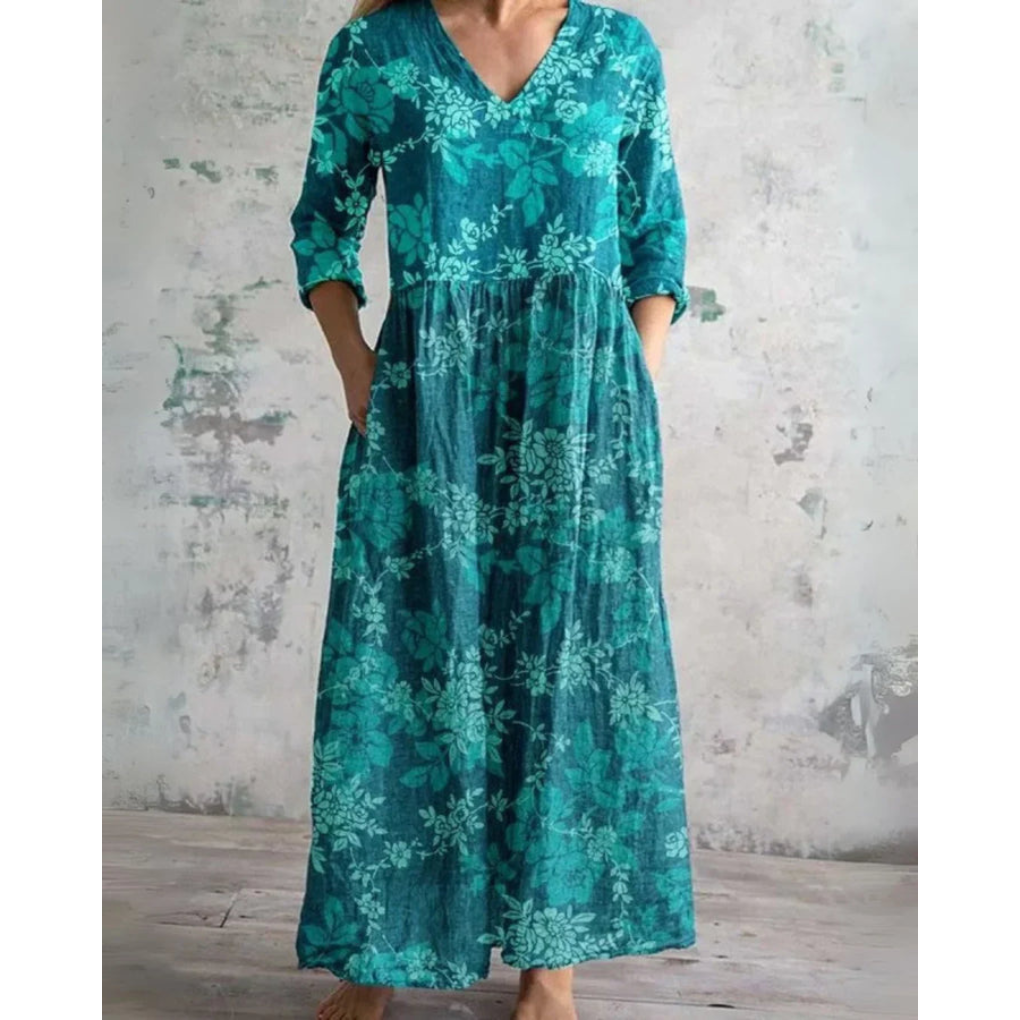 Lowen | Vintage Floral Maxi Dress