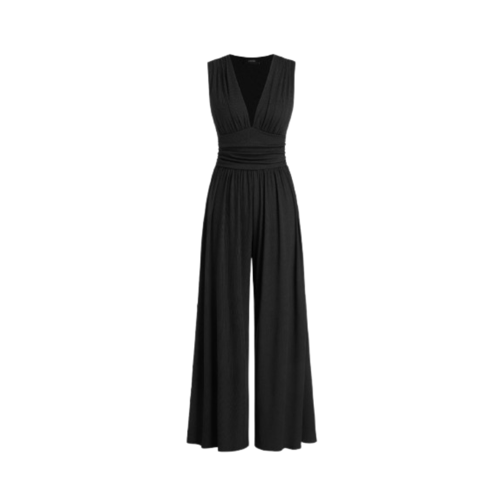 Charity | Textured Wide-Leg Jumpsuit