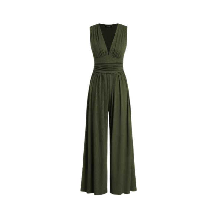 Charity | Textured Wide-Leg Jumpsuit