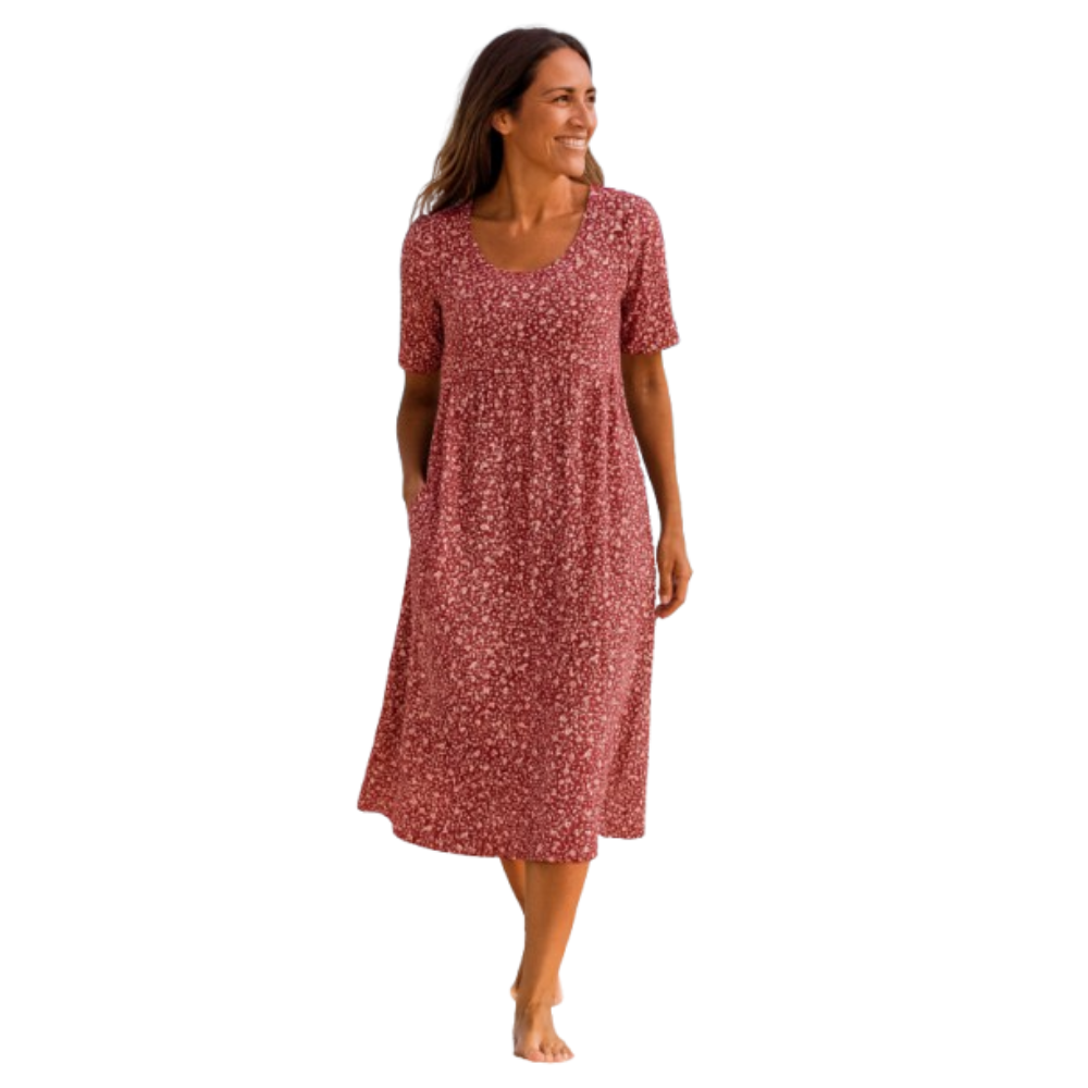 Leanne | Effortless Floral Midi Dress
