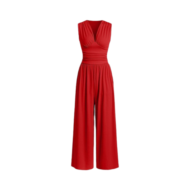 Charity | Textured Wide-Leg Jumpsuit