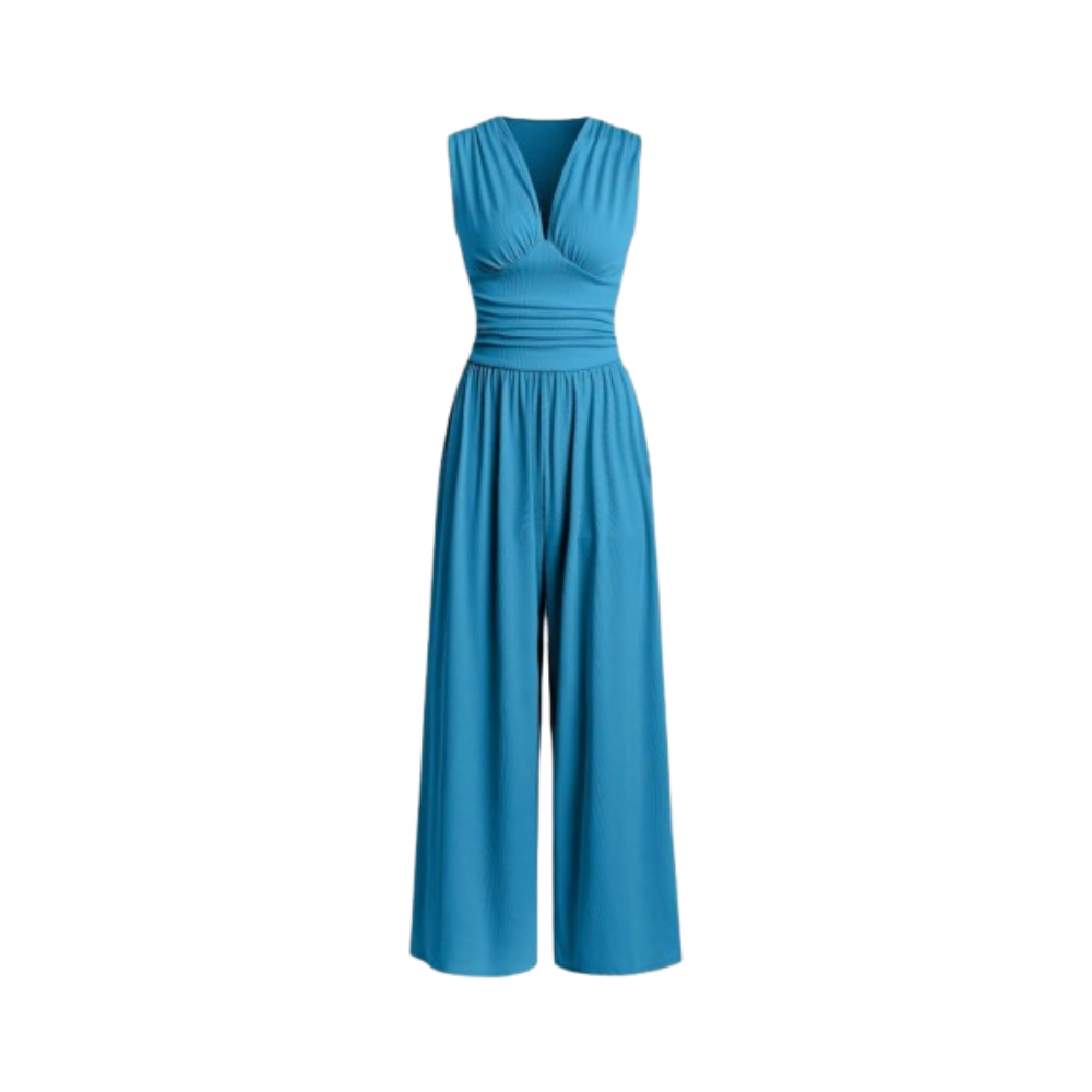 Charity | Textured Wide-Leg Jumpsuit