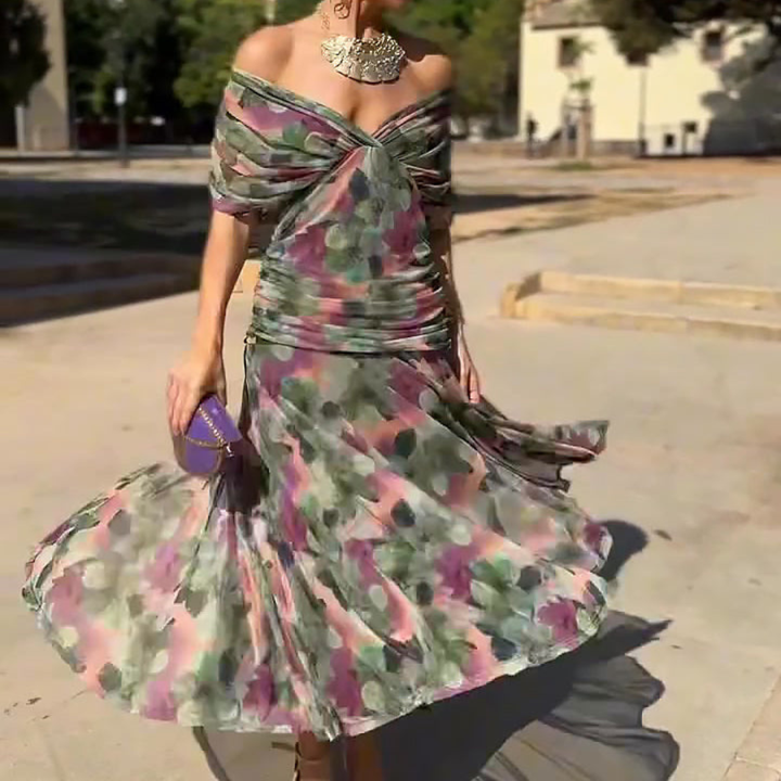 Lian | V-Neck Maxi Dres