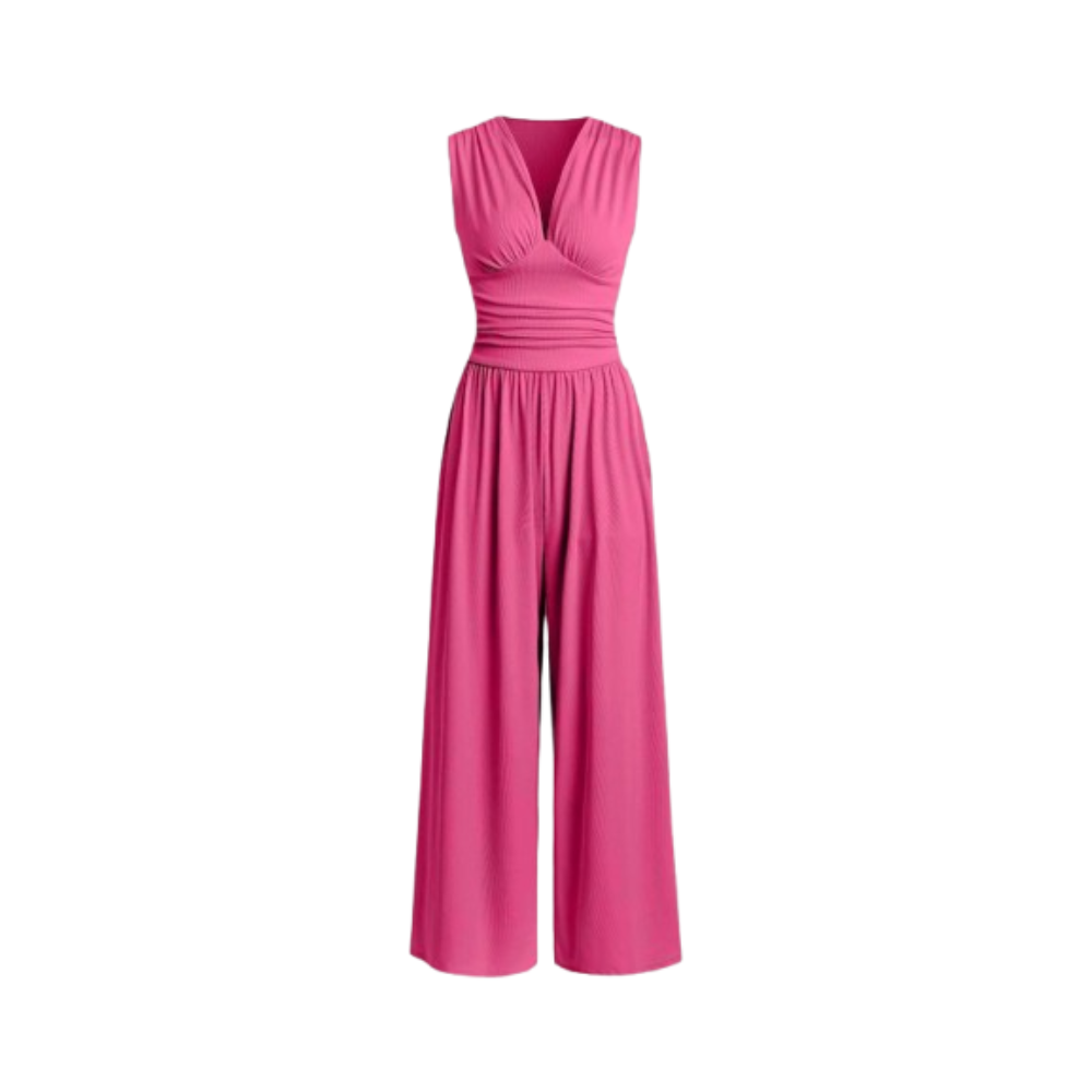Charity | Textured Wide-Leg Jumpsuit