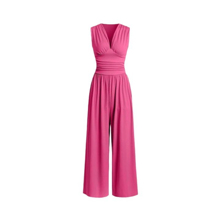 Charity | Textured Wide-Leg Jumpsuit