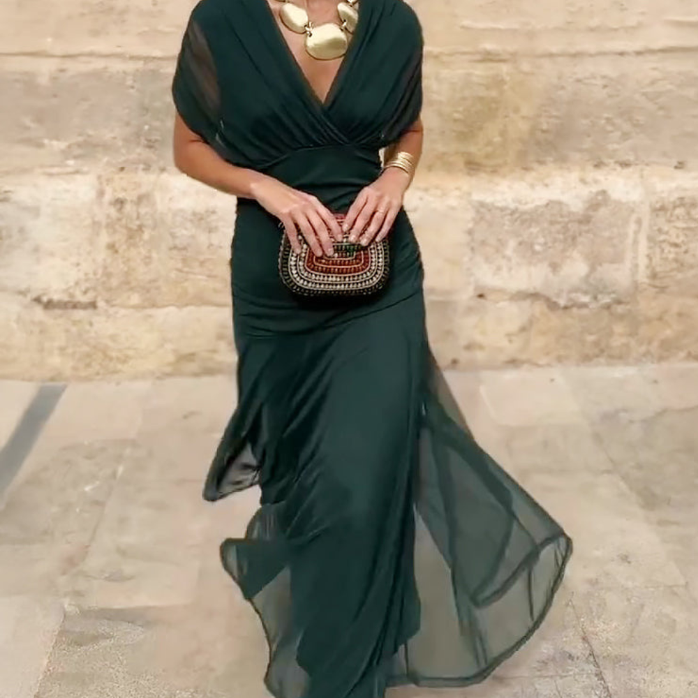 Lian | V-Neck Maxi Dres
