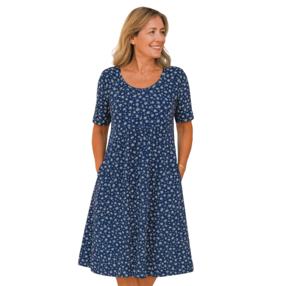 Leanne | Effortless Floral Midi Dress