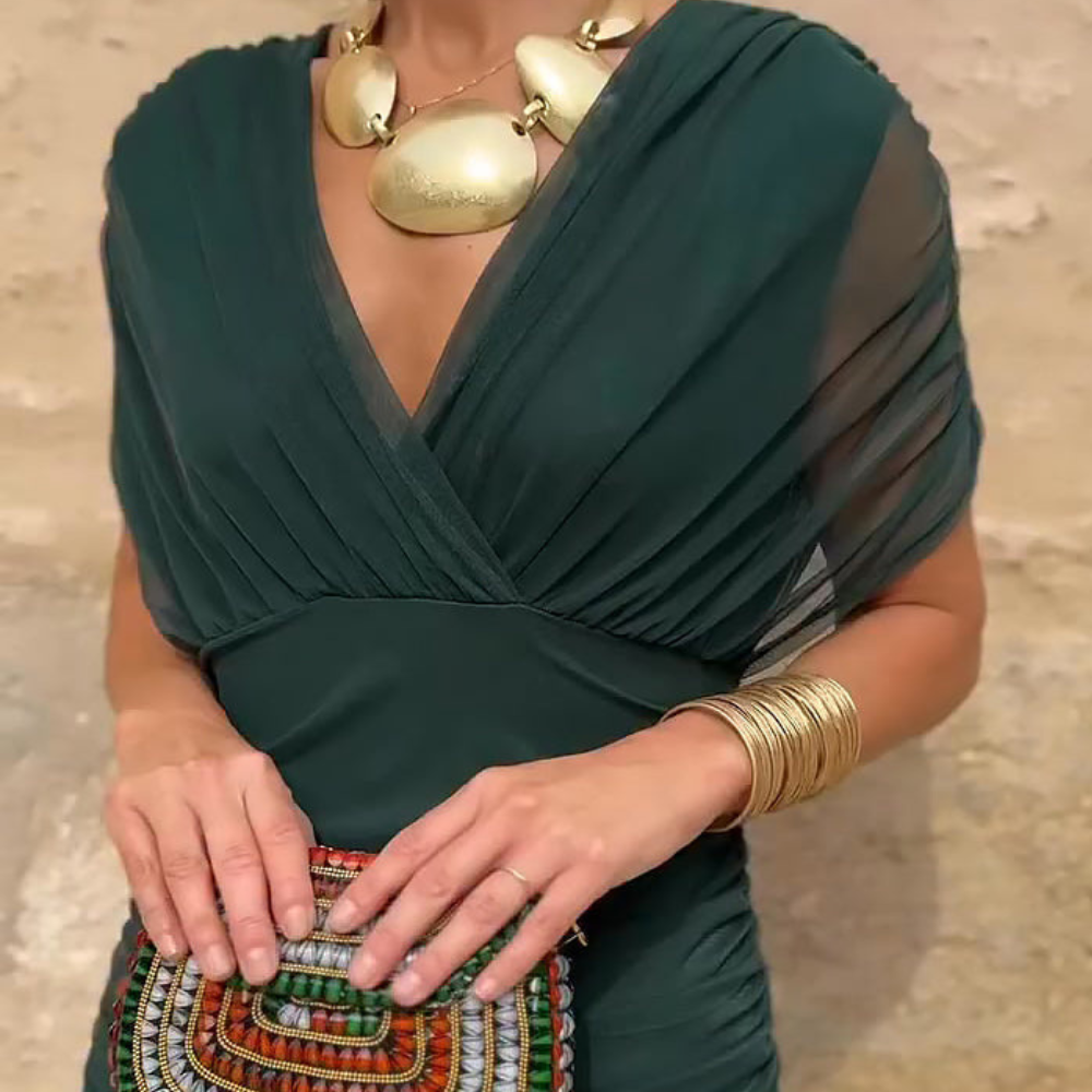 Lian | V-Neck Maxi Dres
