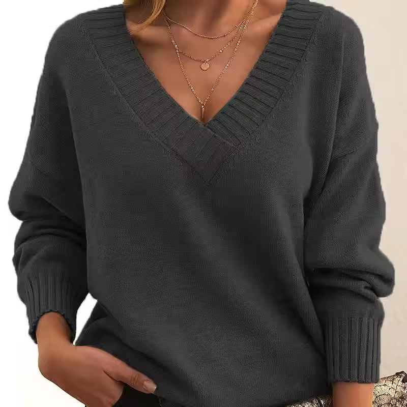 Skye | Chic V-Neck Knit Sweater
