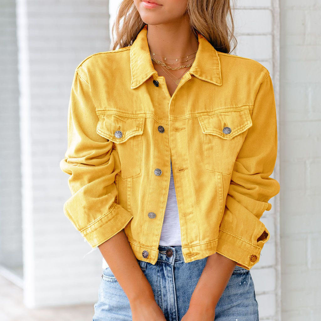 Delilah | Cropped Denim Jacket
