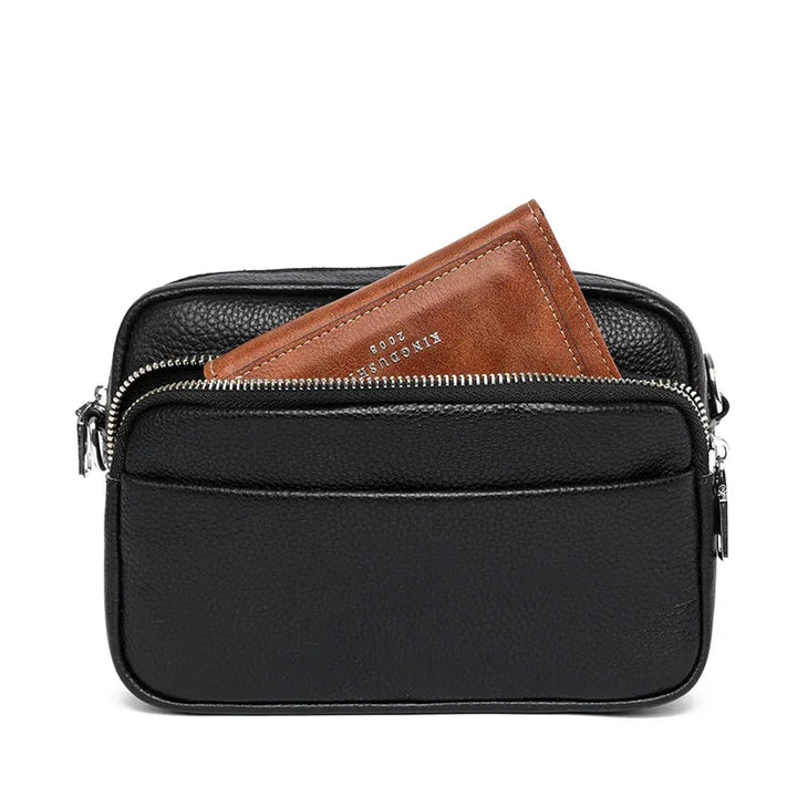 Talia | Refined Leather Shoulder Bag