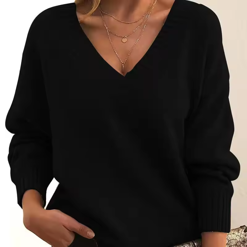 Skye | Chic V-Neck Knit Sweater