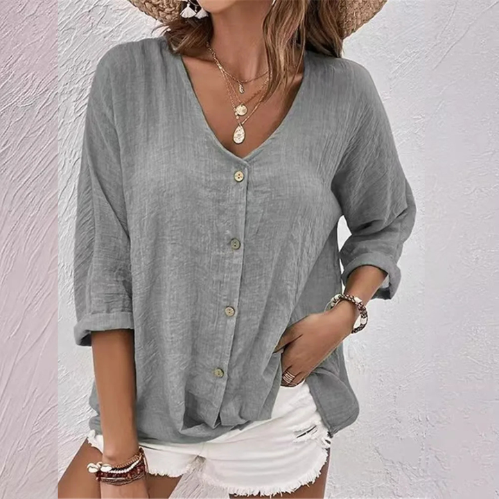 Liana | Linen Blend Blouse