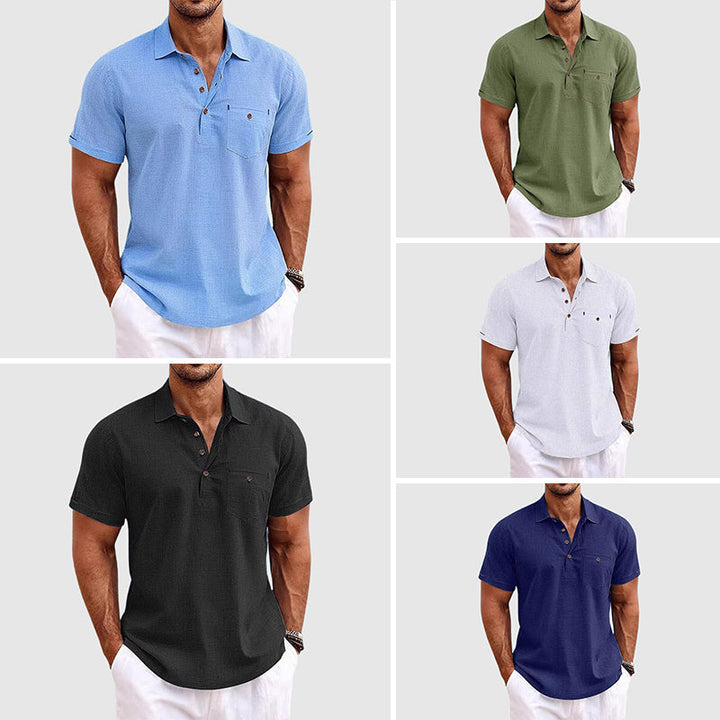 Jude | Linen Polo Shirt