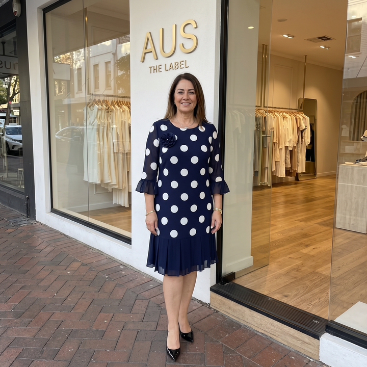 Cathy | Effortless Polka Dot Dress