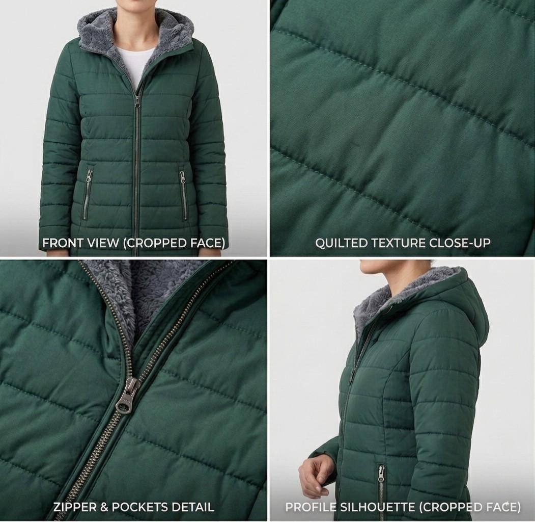 Bushland | Quilted A-Line Winter Coat