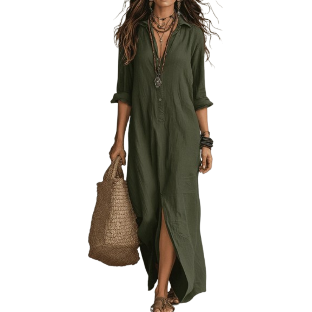 Sienna | Relaxed Maxi Shirt Dress