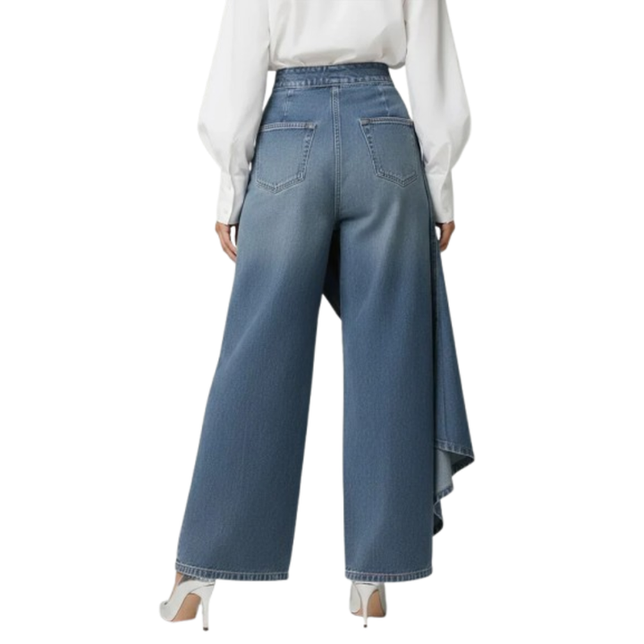 Zynera | High-Waisted Wide-Leg Jeans