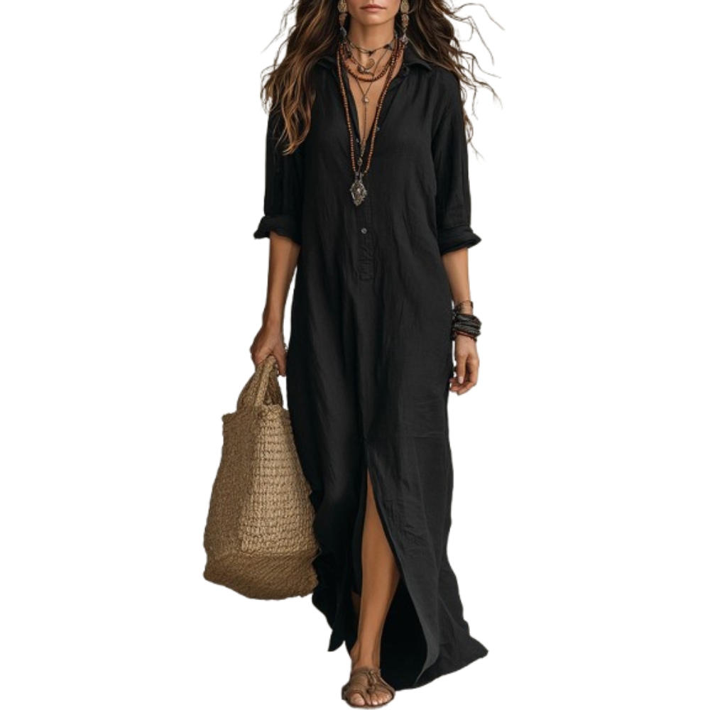 Sienna | Relaxed Maxi Shirt Dress