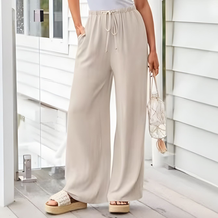 Isla | Soft Flow Linen Trousers