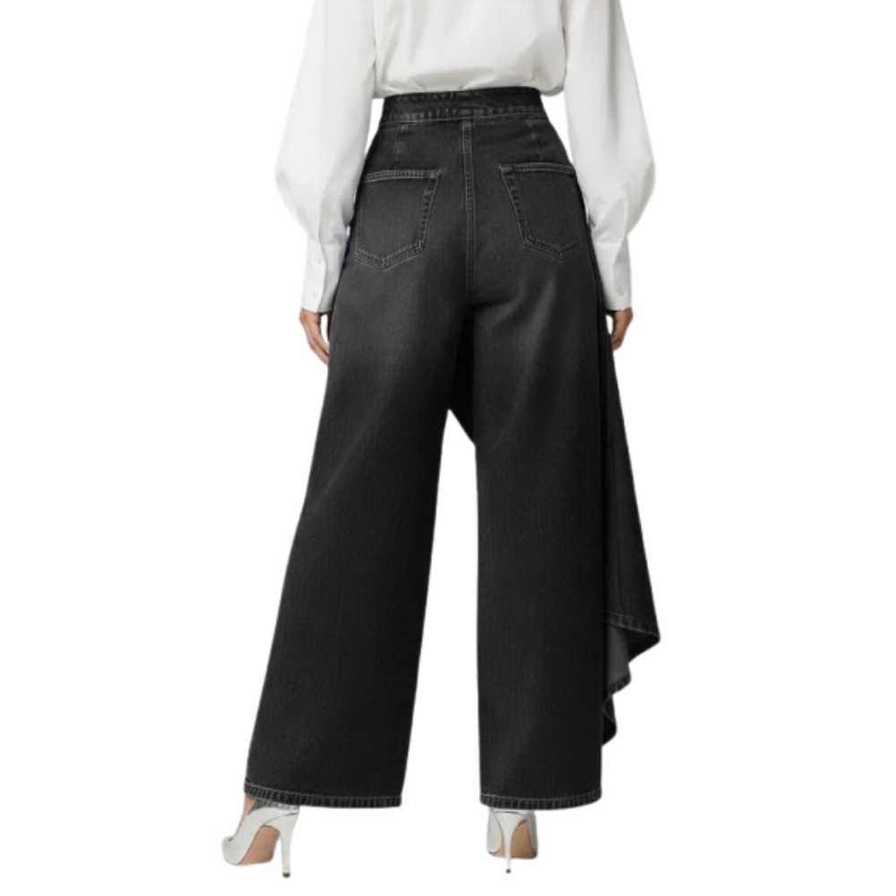 Zynera | High-Waisted Wide-Leg Jeans
