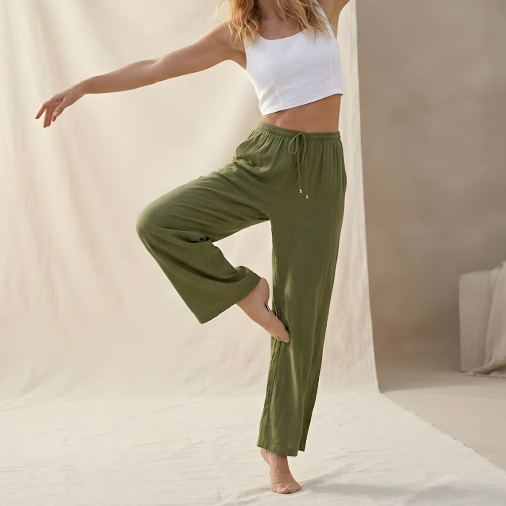 Isla | Soft Flow Linen Trousers
