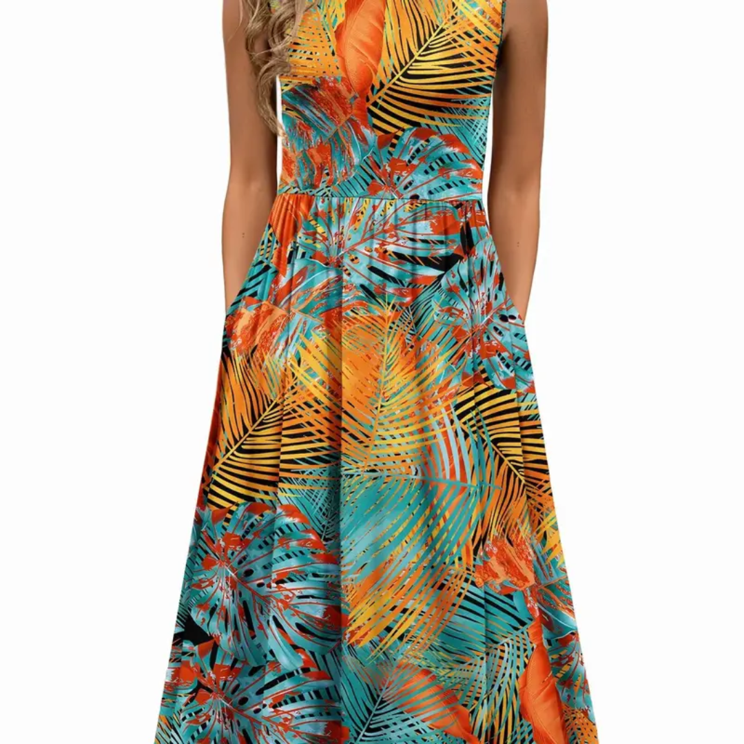 WREN | Breezy Floral Pocket Midi Dress
