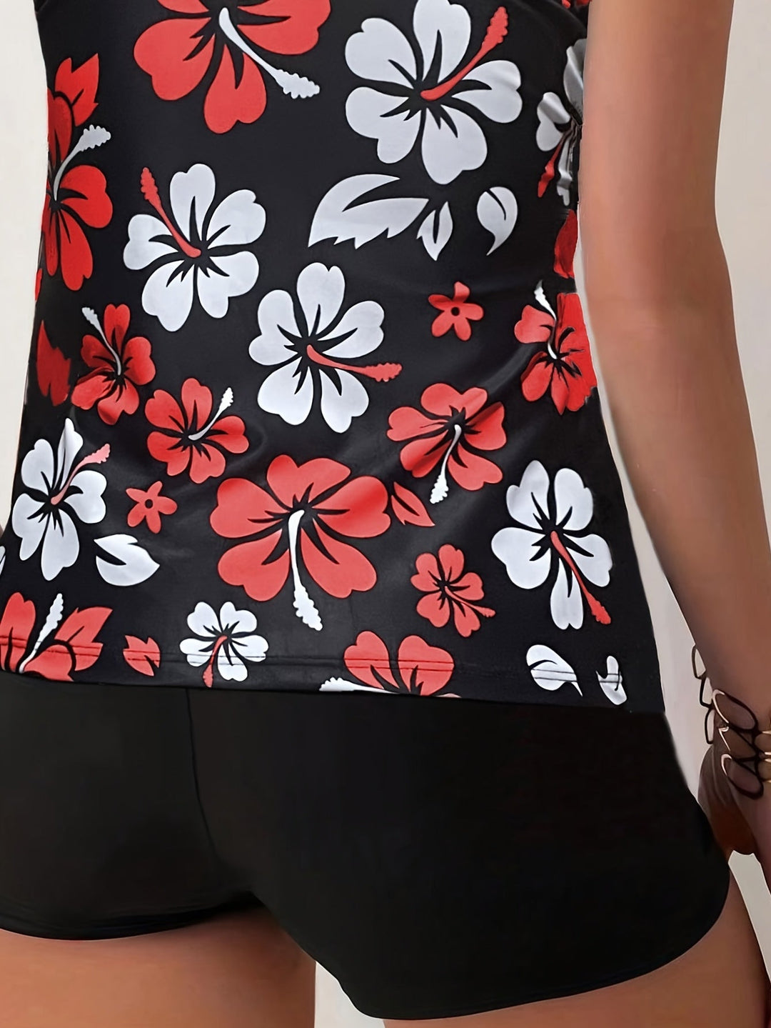Elina | Floral Print Tankini Set