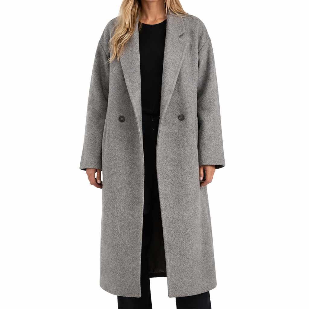 Isla | Oversized Wool-Blend Maxi Coat