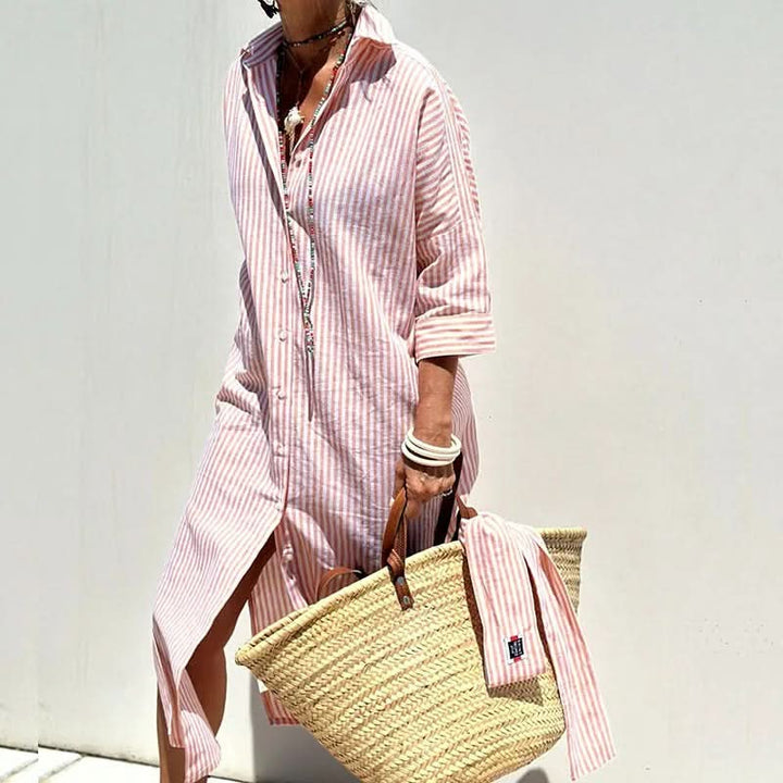 Bade | Summer Dress with Elegant Stripes