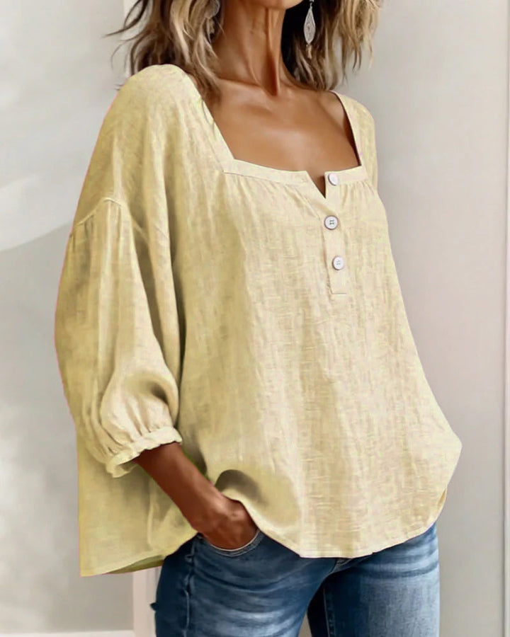 Lily Neck Long Sleeve Blouse